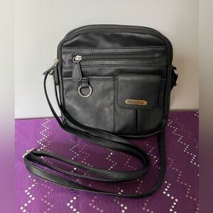 NWOT Black MultiSac Crossbody Bag